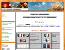 Tablet Screenshot of construire-ecobioclimatique.fr